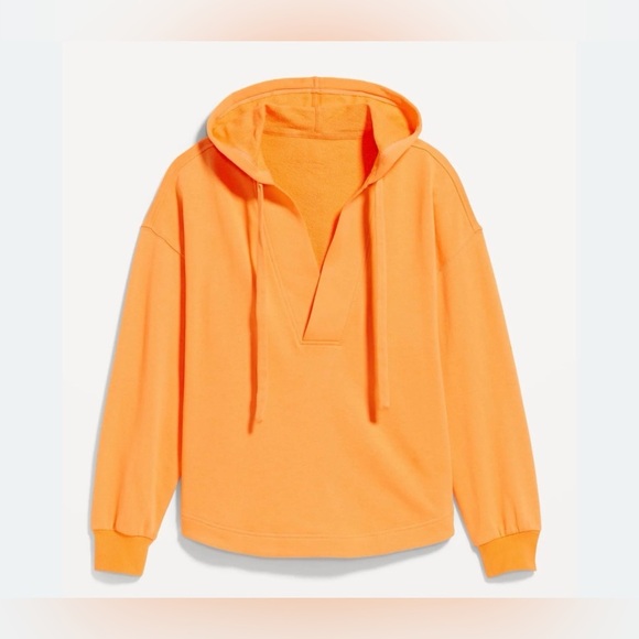 Old Navy SoComfy Terry Tunic Length Beachy V Neck Pullover Hoodie NWT 3X - Picture 2 of 6